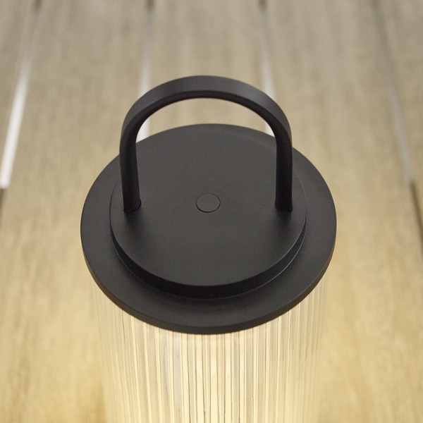【TECH LIGHTING】アメリカ・テーブルライト「Tawa Accent Rechargeable Table Lamp」ブラック（W115×D115×H280mm）
