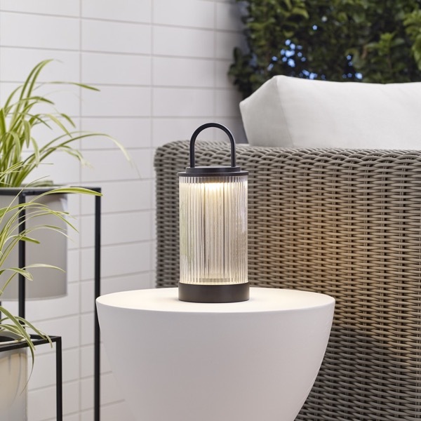 【TECH LIGHTING】アメリカ・テーブルライト「Tawa Accent Rechargeable Table Lamp」ブラック（W115×D115×H280mm）