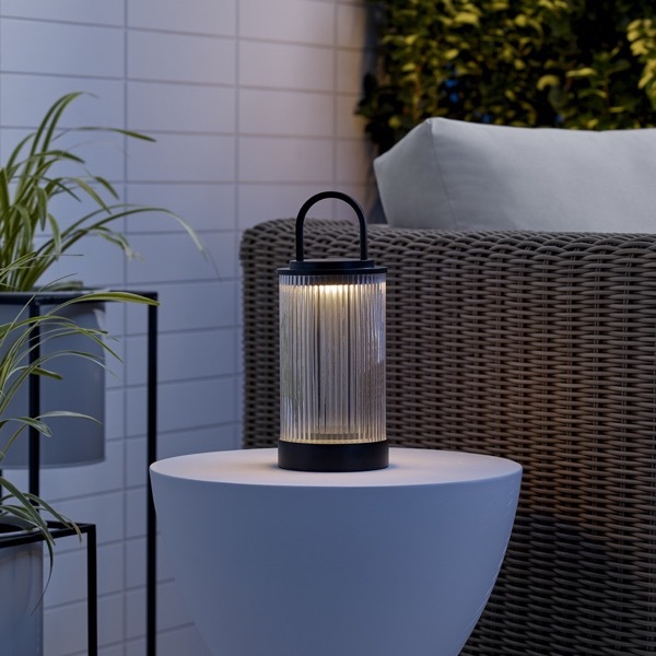 【TECH LIGHTING】アメリカ・テーブルライト「Tawa Accent Rechargeable Table Lamp」ブラック（W115×D115×H280mm）