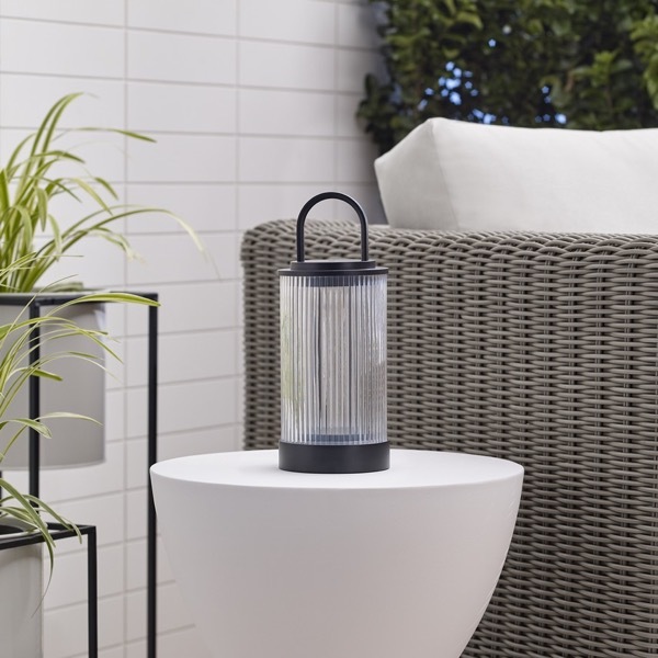 【TECH LIGHTING】アメリカ・テーブルライト「Tawa Accent Rechargeable Table Lamp」ブラック（W115×D115×H280mm）
