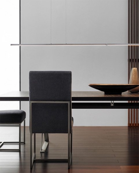 【TECH LIGHTING】アメリカ・ライナーペンダントライト「ESSENCE TRIO」1灯Satin Nickel（W1270×H20mm）