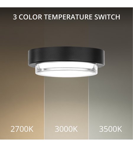 【Modern Forms】アメリカ・デザイン照明シーリングライト「Kind」 LED  ブラック（Φ203×H50mm）