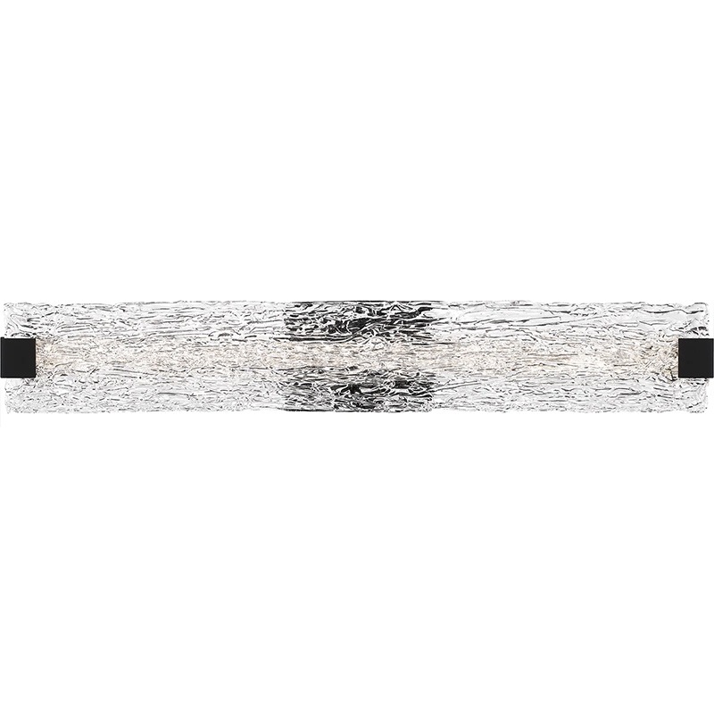 【QUOIZEL】アメリカ・デザイン照明 バスルーム照明 LEDウォールライト「Winter」ブラック（W810×D90×H120mm）