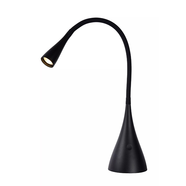 【LUCIDE】ベルギー デザイン照明 テーブルライト「ZOZY」Black（φ112×H485mm）
