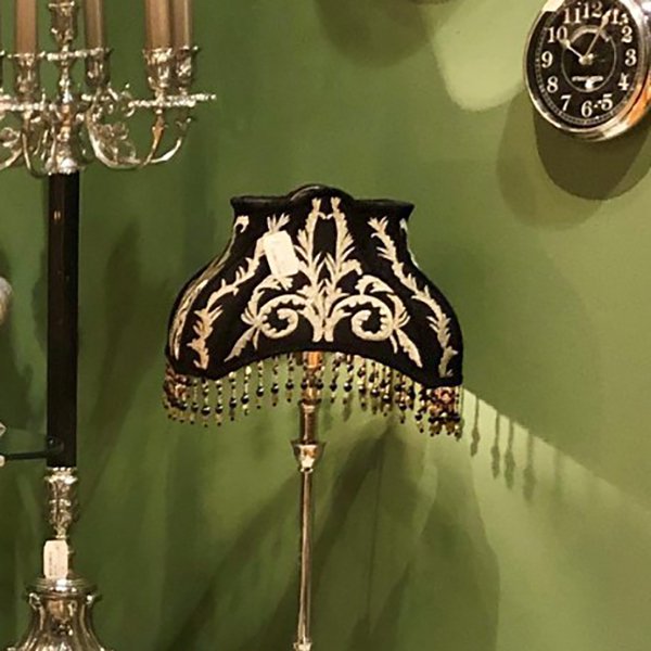 【2台在庫限り】【Dutch Style】オランダ-アンティーク調テーブルランプ ブラック(φ300×H510mm)