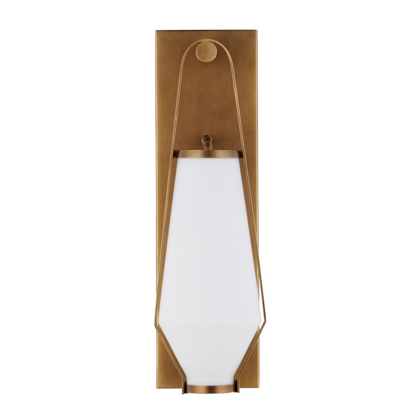 【CURREY】アメリカ・ウォールライト 1灯「Brompton」アンティークゴールド（W127×D153×H439mm）