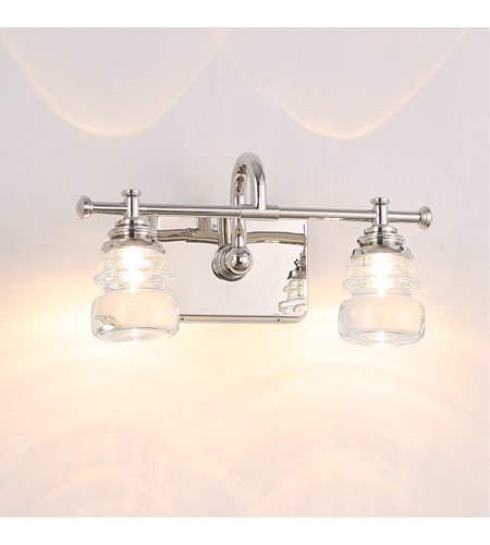 【WAC LIGHTING】バスルームバニティライト「Rondelle」1灯（L359×W156×H188mm）