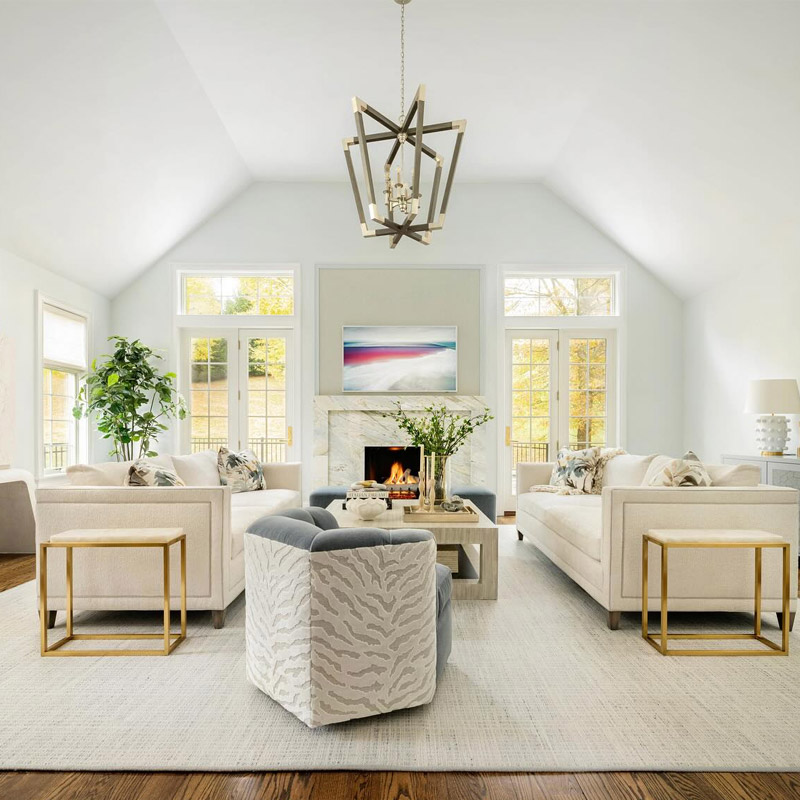 【CURREY】アメリカ・ランタンペンダントライト 3灯「Bastian」ブラウン(φ597×H736mm)