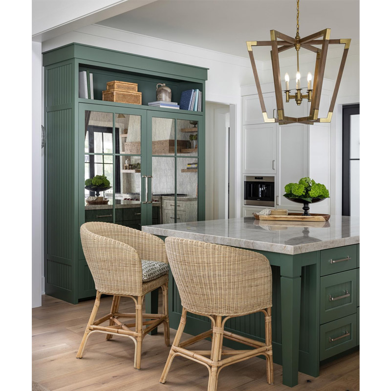 【CURREY】アメリカ・ランタンペンダントライト 3灯「Bastian」ブラウン(φ597×H736mm)