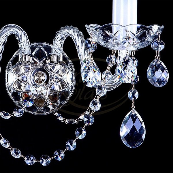 【ART GLASS】クリスタルブラケット「MAGGIE」2灯(W340×H250mm)