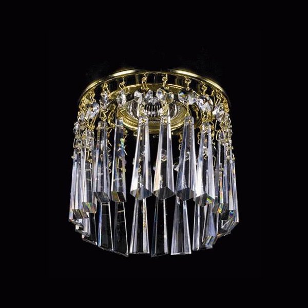 【ART GLASS】天井のダウンライトをキラキラに装飾♪ダウンライト用クリスタル(φ120mm)