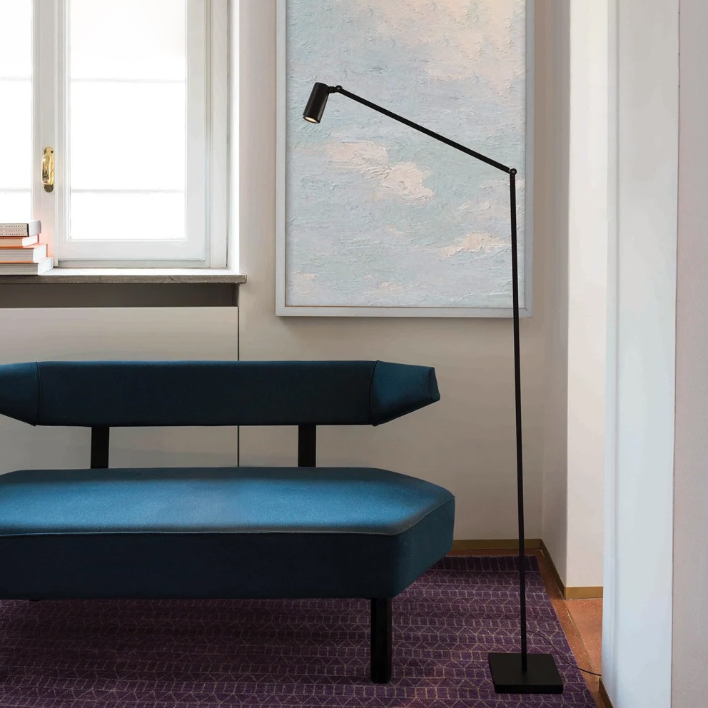 【Nemo Lighting】イタリア・デザイン照明「Untitled」フロアライト　ブラック（W600×H1140mm）