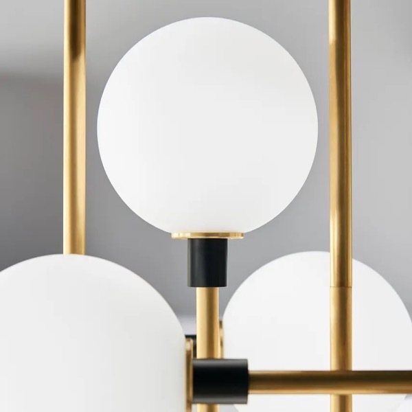 【TECH LIGHTING】アメリカ・モダン照明 バブルシャンデリア「Viaggio Chandelier」LED照明 ゴールド（W768×D768×H872mm）