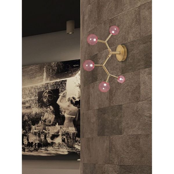 【MARETTI】オランダ・LEDウォールライト「LIGHTNING」5灯 BRONZE（W350×H500mm）