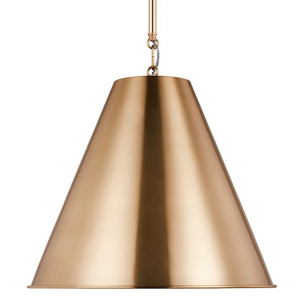 【GENERATION LIGHTING】アメリカ・Sea Gull Collectionペンダントライト「Gordon」1灯 ブラス (Φ388×H401mm)