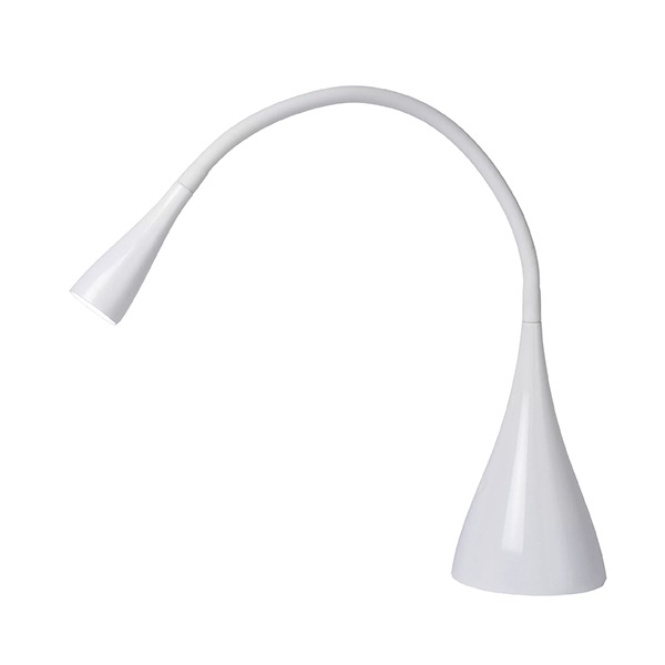 【LUCIDE】ベルギー デザイン照明 テーブルライト「ZOZY」White（φ112×H485mm）