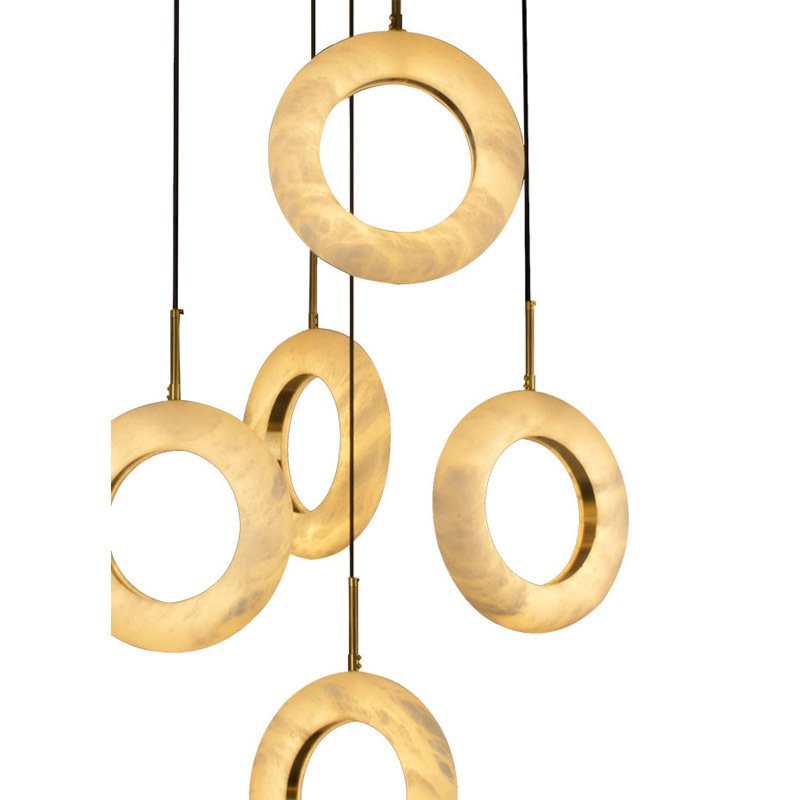 【MARETTI】オランダ・ペンダントライト「ALABASTRO」（φ500×H2000mm）