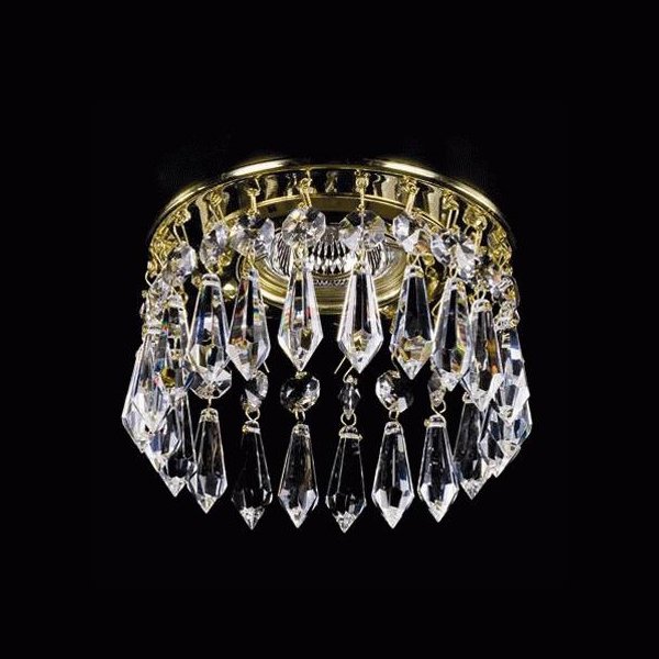 【ART GLASS】天井のダウンライトをキラキラに装飾♪ダウンライト用クリスタル(φ120mm)