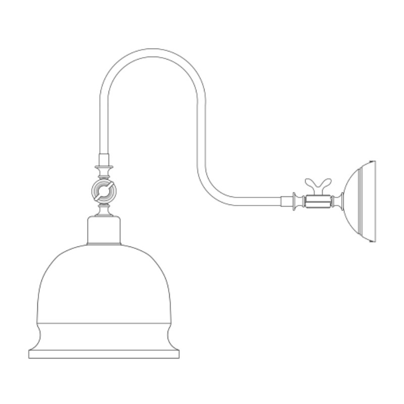 【Mullan】アイルランド「Apia」ピクチャーウォールライト 1灯（W150×D430×H320mm)