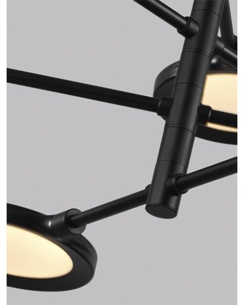 【TECH LIGHTING】アメリカ・ペンダントライト「SPECTICA」6灯Matte Black（W820×L670×H560mm）