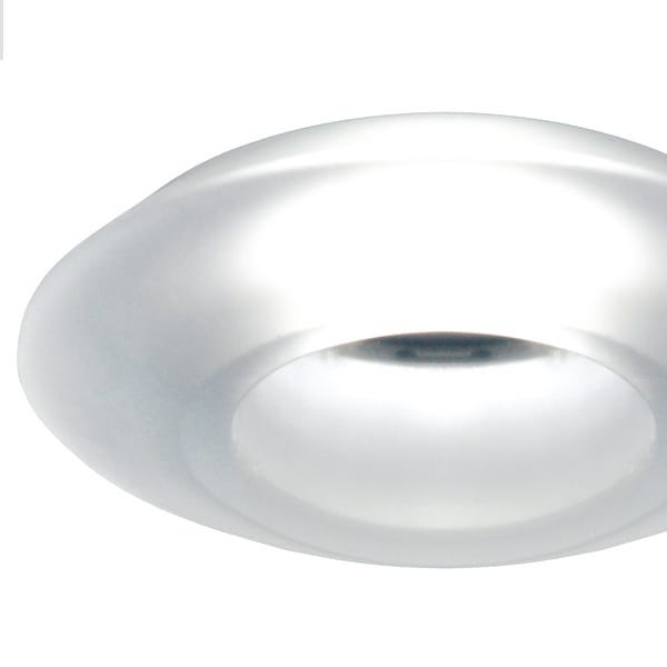 【Fabbian】イタリア デザイン照明 ダウンライト「ROMBO」クリア／ホワイト 集積LED（Φ140mm）