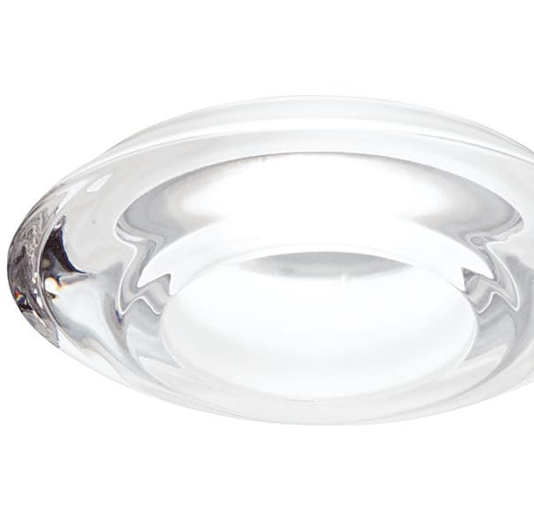 【Fabbian】イタリア デザイン照明 ダウンライト「ROMBO」クリア／ホワイト 集積LED（Φ140mm）