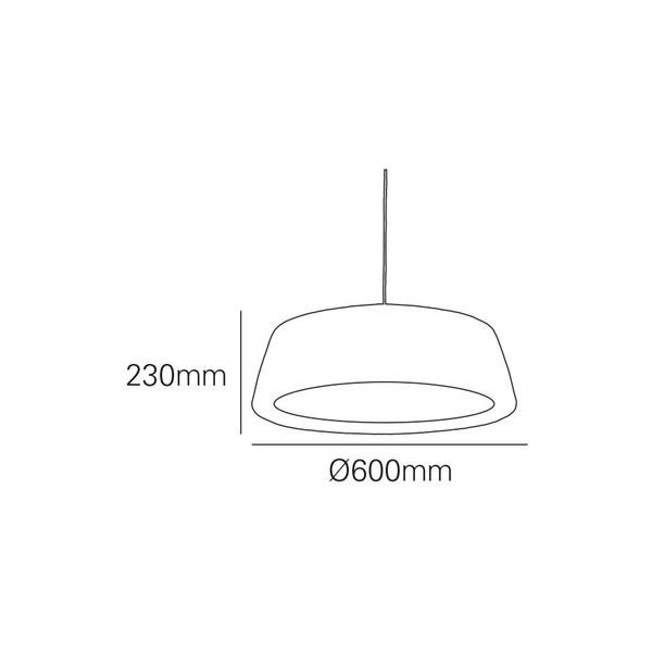 【MARETTI】オランダ・シェードペンダントライト「TOMMY」1灯  BLACK×GOLD（φ600×H230mm）