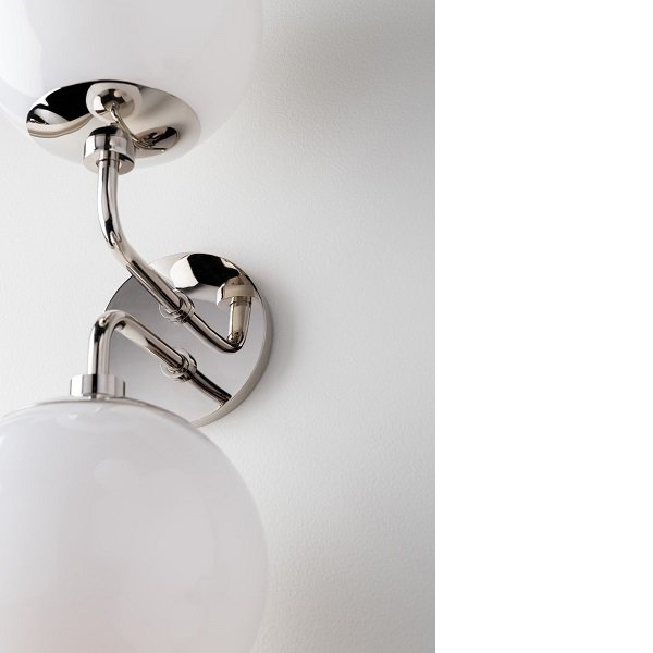 【MITZI】アメリカ・ガラスウォールライト「STELLA」1灯・クローム（W177.8×H292.1mm）