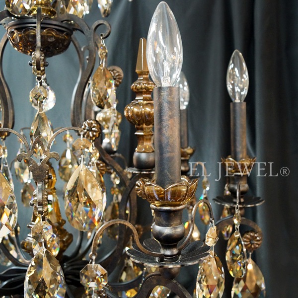 【1台在庫有！】【SCHONBEK】アメリカ・クリスタルシャンデリア『RENAISSANCE』9灯(W670×H810mm)