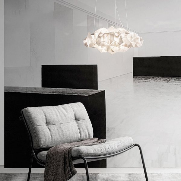 LEDペンダントライト アンバー/ホワイト (D600mm×H250mm)