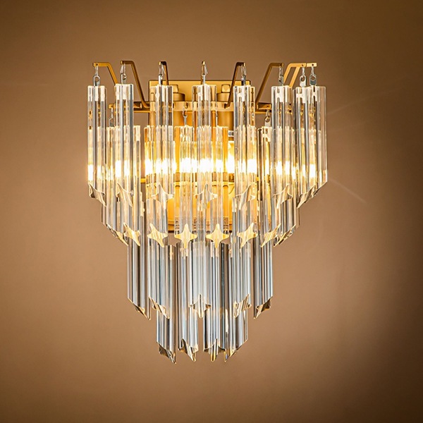 【1台在庫有！】【Dutch Style】オランダ-デザイン照明 ウォールライト「Ariana」2灯 ゴールド（W400×D250×H320mm）