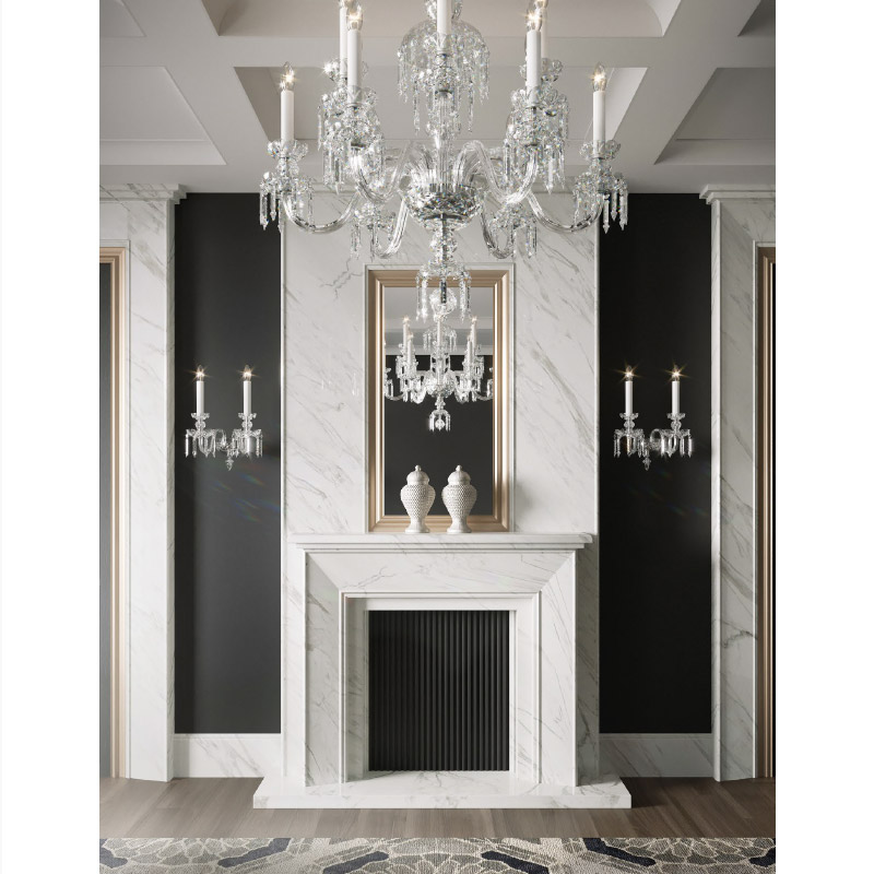 【Preciosa】「Rudolf S」クリスタルウォールライト 2灯 クローム(W320×D210×H380mm)