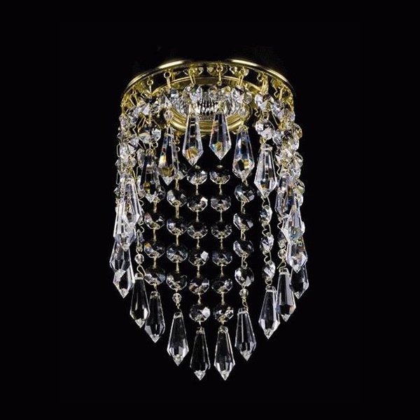 【ART GLASS】天井のダウンライトをキラキラに装飾♪ダウンライト用クリスタル(φ120mm)