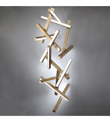 【Modern Forms】アメリカ・デザイン照明「Chaos」LED  エイジドブラス（W710×D790×H1910mm）