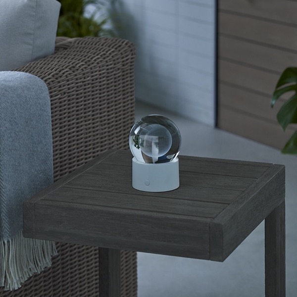 【TECH LIGHTING】アメリカ・テーブルライト「Mina Accent Rechargeable Table Lamp」ホワイト（W102×D102×H140mm）