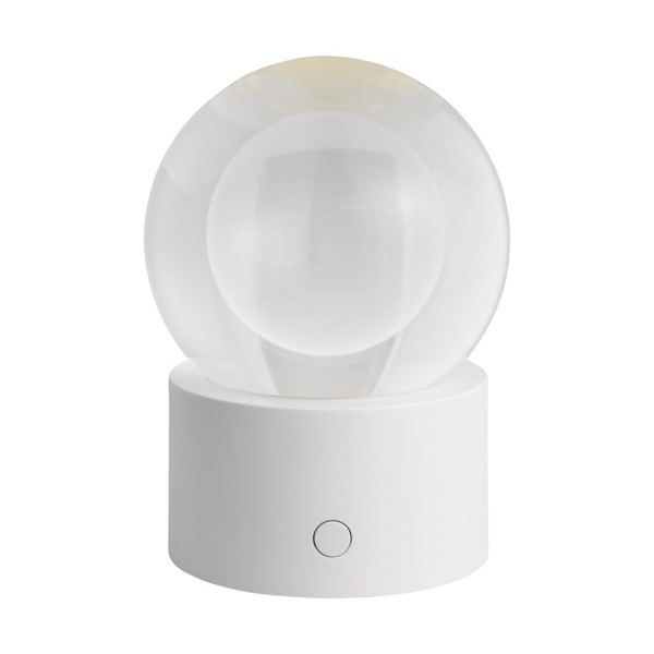 【TECH LIGHTING】アメリカ・テーブルライト「Mina Accent Rechargeable Table Lamp」ホワイト（W102×D102×H140mm）