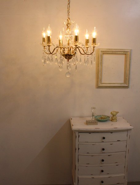 アンティーク調　シャンデリア　ナショナル　6灯 アンティーク調シャンデリア 6灯 ゴールド(φ450×H410mm) | EL JEWEL