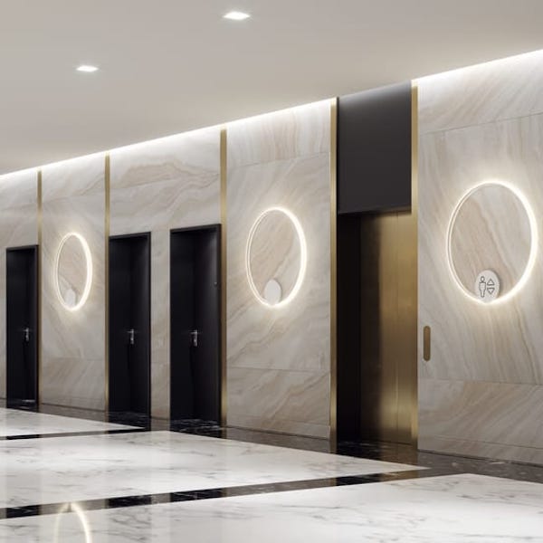 【Fabbian】イタリア デザイン照明 ウォール／シーリングライト 「OLYMPIC」ブロンズ（Φ800×H50mm）