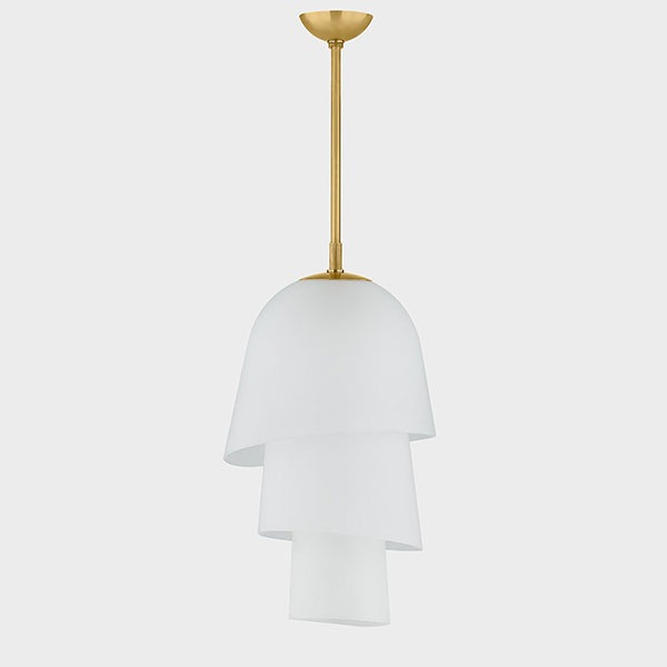 【CORBETT】アメリカ・デザイン照明 ペンダントライト「Hela」ゴールド (W458×H788mm)