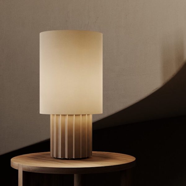 【aromas】 スペイン・インテリア照明「DENA」テーブルライト（本体のみ） 1灯 ブラック／ブラウン／グレー／ホワイト／ピンク (Φ210mm)