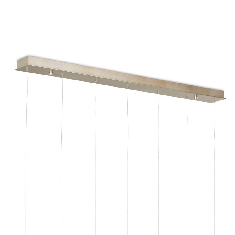 【CURREY】アメリカ・クリスタルシーリングペンダントライト 7灯「Crystal Bud」シルバー（W1473×D203×H177mm）