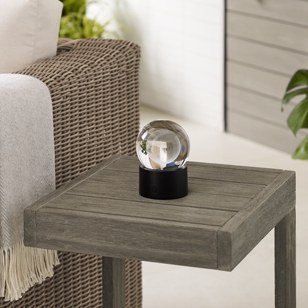 【TECH LIGHTING】アメリカ・テーブルライト「Mina Accent Rechargeable Table Lamp」ブラック（W102×D102×H140mm）