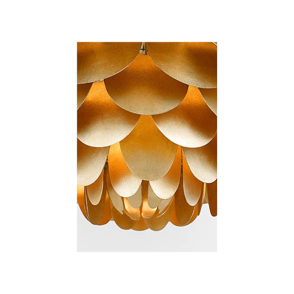 【Visual Comfort】アメリカ・デザイン照明 フラッシュマウント「Cynara XL Flush Mount」1灯・ゴールド（W584×H343mm）