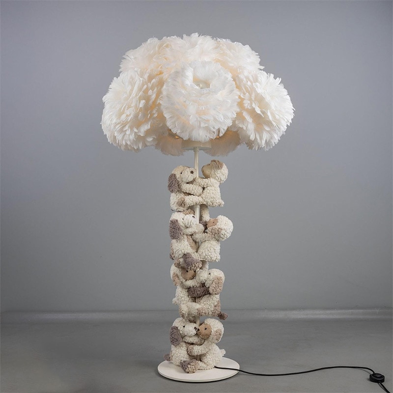 【Mullan】アイルランド「Foz Teddy Cloud Floor Lamp」テディベアクラウド フロアライト13灯(φ950×H1560mm)