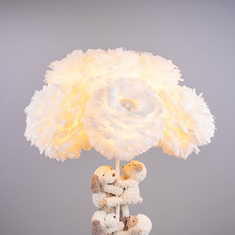 【Mullan】アイルランド「Foz Teddy Cloud Floor Lamp」テディベアクラウド フロアライト13灯(φ950×H1560mm)