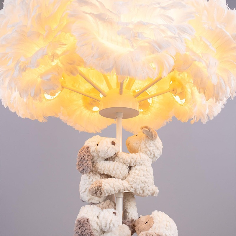 【Mullan】アイルランド「Foz Teddy Cloud Floor Lamp」テディベアクラウド フロアライト13灯(φ950×H1560mm)