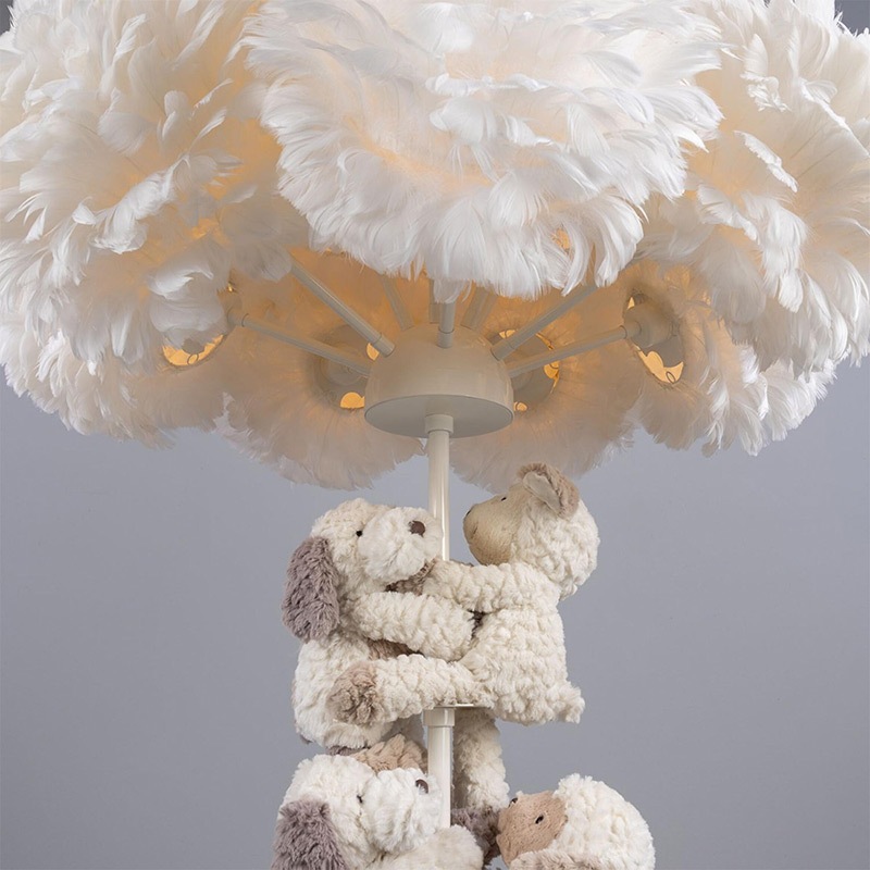 【Mullan】アイルランド「Foz Teddy Cloud Floor Lamp」テディベアクラウド フロアライト13灯(φ950×H1560mm)