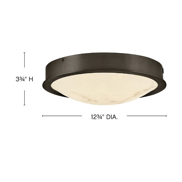 【HINKLEY】LEDシーリングライト「Cava」（W324×H96mm）
