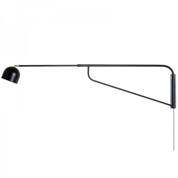 【Pholc】「Bellman wall lamp, black」ウォールライト ブラック（Φ160×D1300-2050×H460mm）