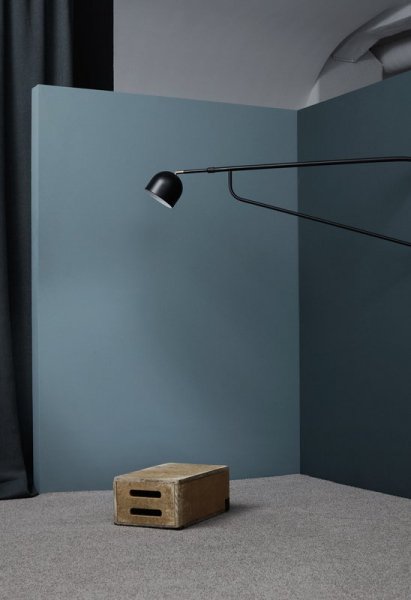 【Pholc】「Bellman wall lamp, black」ウォールライト ブラック（Φ160×D1300-2050×H460mm）